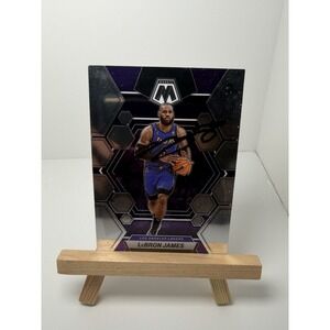 2022-23 Panini Mosaic LeBron James #98 Silver Prizm W/ Signature Needs Authentic